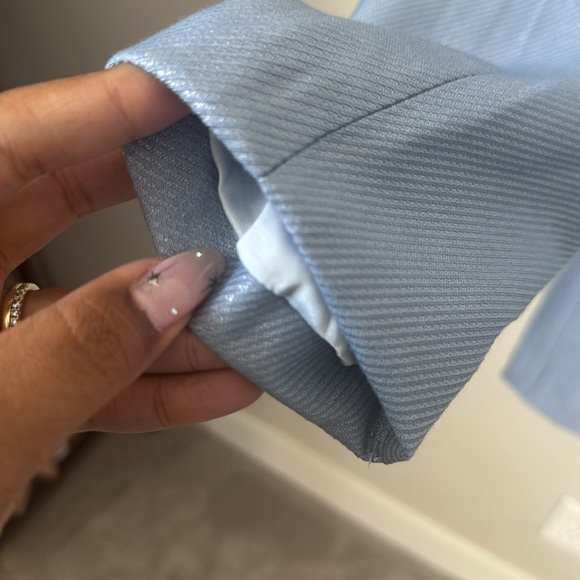 NWT Sabina Musayev Equinox Mini Dress Sky Blue Size Small - Picture 6 of 11